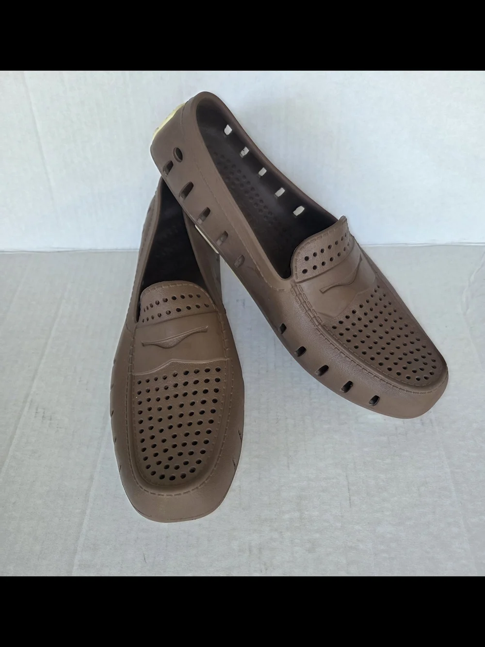 Floafers Country Club Driver Size 10 Brown Men's Slip On Water Boating Loafers